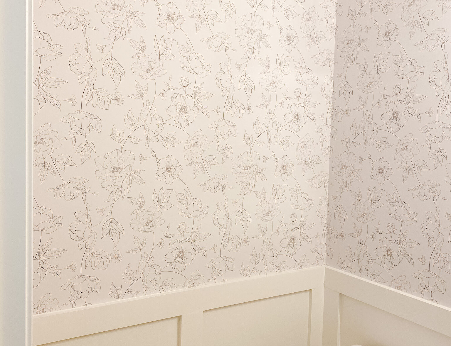 Our Budget Friendly LaundryMudroom Makeover  Adding Wallpaper and Board  and Batten  Dear Lillie Studio